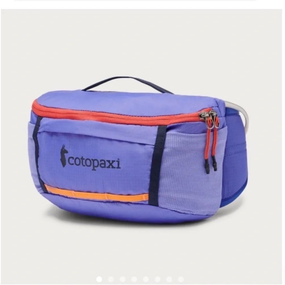 Cotopaxi Lagos 5L Hiking Hydration Hip Pack Blue Purple NWT Ventilated